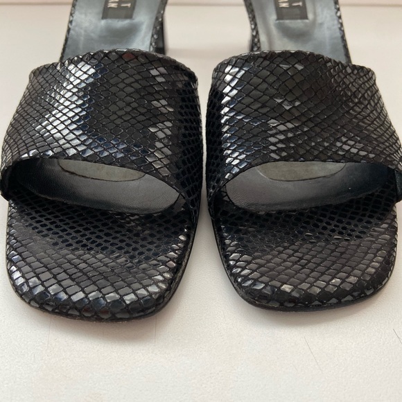 Stuart Weitzman Rectangular Block Heel Sandals - Picture 5 of 9